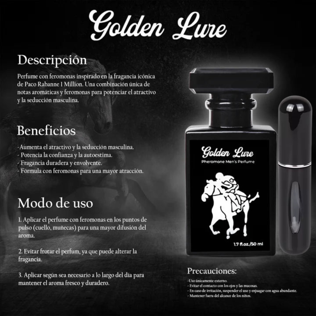 golden lure50ml*2uni+perfumero
